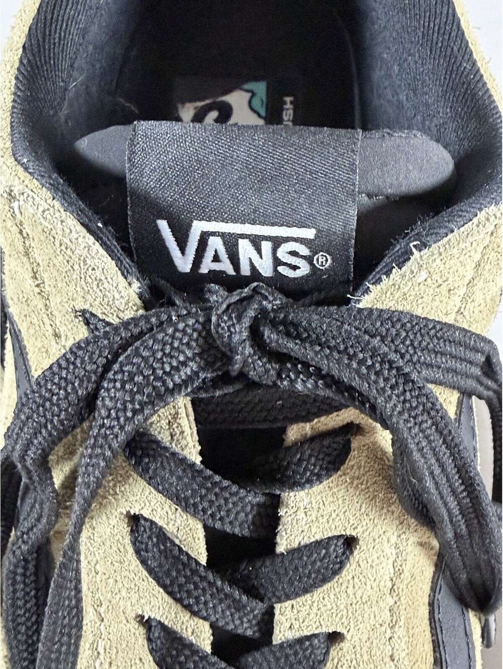 Vans Skate Mid Tan Suede Black Stripe Sneakers 10.5 - Picture 2 of 9